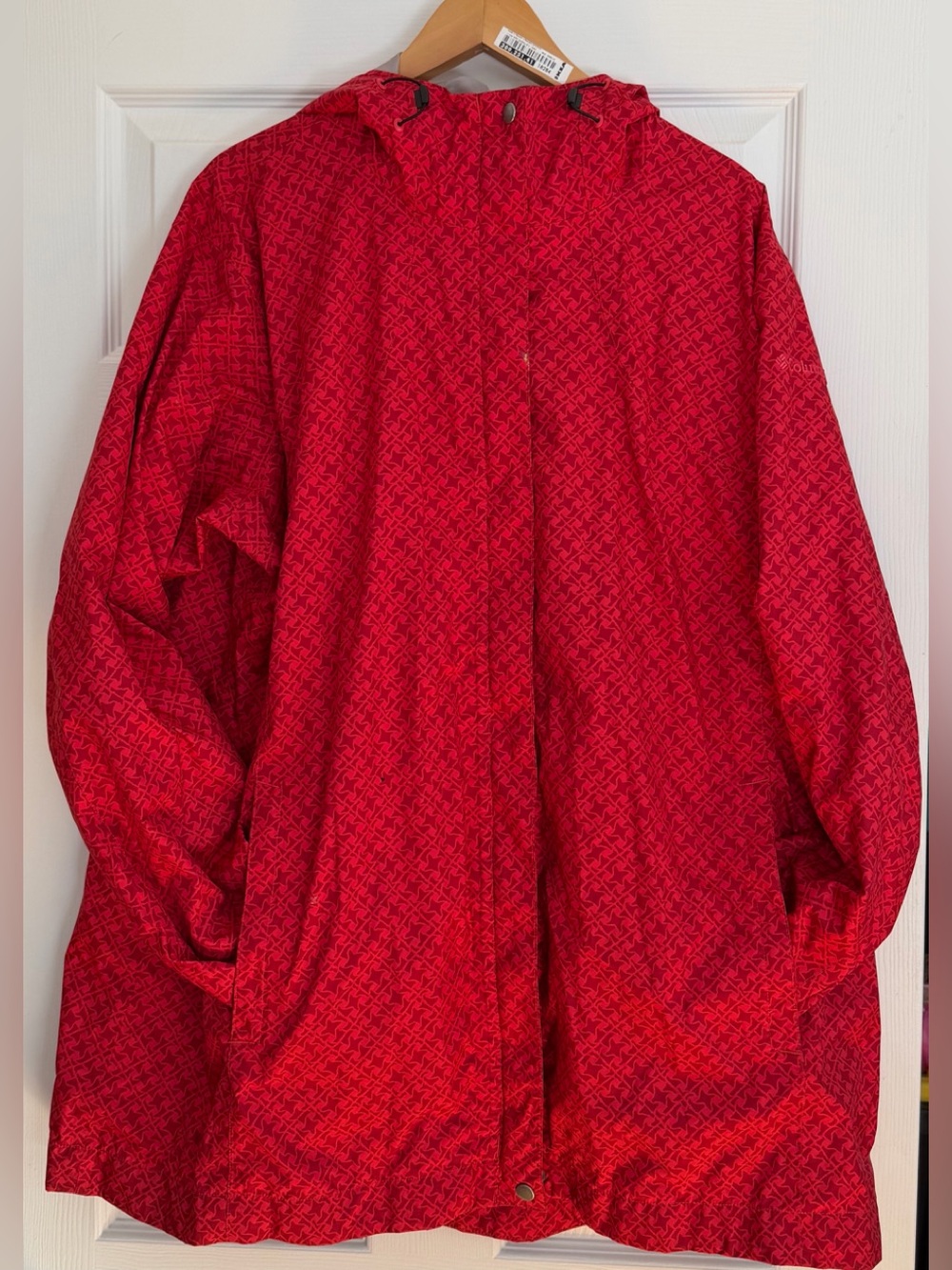 Columbia StormTech Plus Size Woman 3X Red Hooded Lightweight Fall Spring Jacket